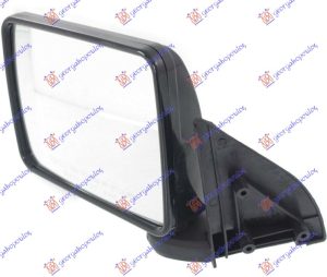 DOOR MIRROR MANUAL BLACK 1989- (FLAT GLASS)