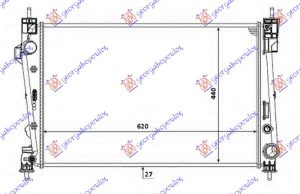 HLADNJAK MOTORA 1.6/2.0 JTDM DIZEL (MAN) (620x400x26)