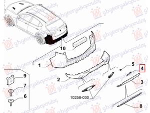 REAR BUMPER REFLECTOR (O)