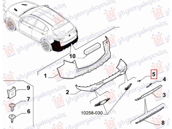 TOW HOOK COVER REAR (O)