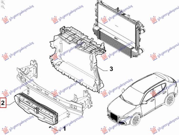 AIRDUCT FRONT PLASTIC LOWER (O)