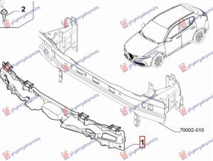 FRONT BUMPER ABSORBER (O)