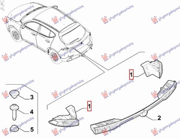 TAIL LAMP OUTER LED (O)