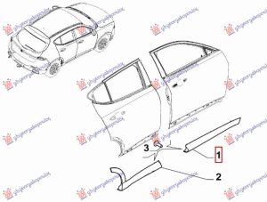 FRONT DOOR MOULDING (O)