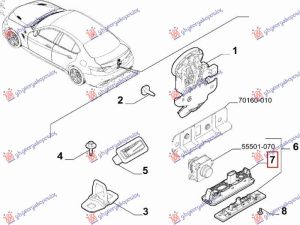 TRUNK LID SWITCH BUTTON (AUTO OPENNING) (O)