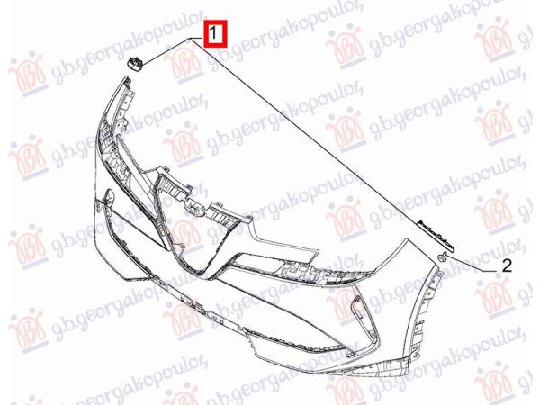 FRONT BUMPER SIDE BRACKET PLASTIC (O)