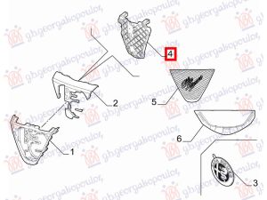 GRILLE INNER (O)