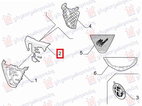 GRILLE OUTER (O)