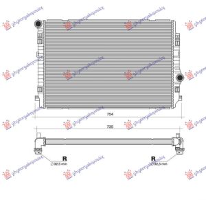 HLADNJAK MOTORA 2.0 TDi (135 KW) DIZEL (650x450x32) (VALEO)
