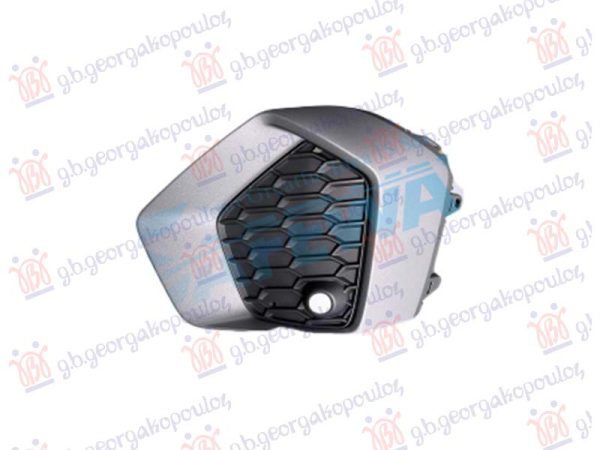 FRONT BUMPER GRILLE (BLACK W/GRAY MOULDING) (W/1 PDC)