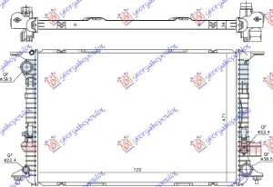 RADIATOR 2.0-3.0 TFSi-HYBRID - 2.5 FSi PETROL - 3.0 TDi DIESEL (720x470x32) (MAHLE BEHR)