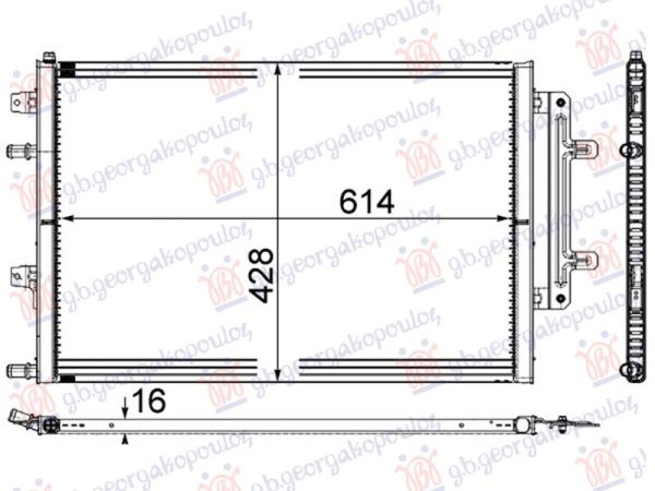 HLADNJAK MOTORA DODATNI 3.0/4.0 TFSi BENZIN (615x430x16) (MAHLE BEHR)