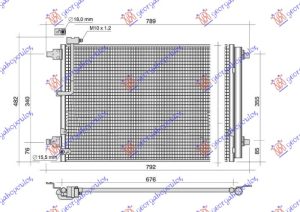 HLADNJAK KLIME 2.0TFSI/6.3 BENZIN - 3.0/4.2TDI DIZEL (675x440) (NISSENS)