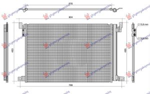 CONDENSER 3.0 PETROL/HYBRID-DIESEL (650x452x12) (KOYO)