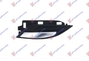 DOOR HANDLE FRONT/REAR INNER SILVER/BLACK