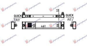 HLADNJAK MOTORA DODATNI 3.0 DIZEL - 4.4 BENZIN (460x90)