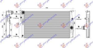HLADNJAK MOTORA 3.0 (330d) DIZEL (AUTO) (600x330x26) 3 CEVI