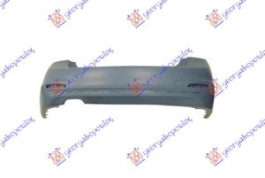 REAR BUMPER PRIMED (1 DOUBLE EXHAUST HOLE-W/CUTTING MARKS FOR PDC) SPORT/LUXURY LINE