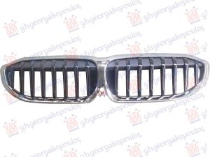 GRILLE GLOSS BLACK (W/CHROME FRAME) (W/CAMERA HOLE) (M-SPORT & M340)