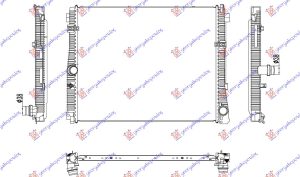 HLADNJAK MOTORA 2.0 BENZIN (615x502x22)