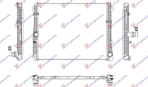 HLADNJAK MOTORA 2.0 BENZIN (615x502x22)