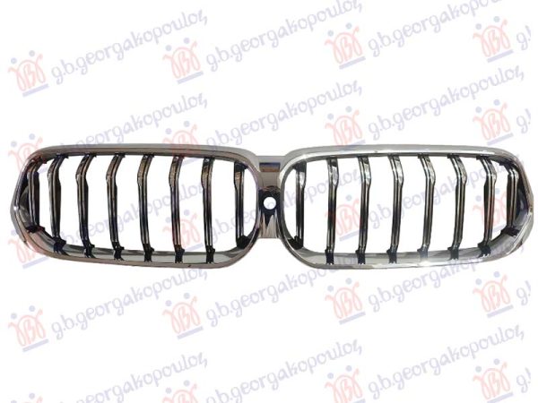 GRILLE (CHROME) (W/CAMERA HOLE)