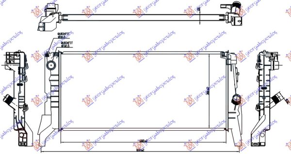 RADIATOR ALL MODELS DIESEL AUTOMATIC (680x320x26) (MAHLE BEHR PREMIUM LINE)