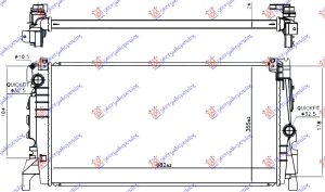 HLADNJAK MOTORA 1.5 (225xe) HIBRID/BENZIN (AUTO) (680x350x26)