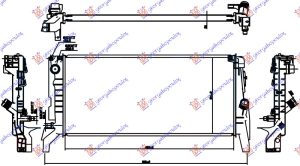 HLADNJAK MOTORA 2.0 (220i) BENZIN (AUTO) (680x320x26) (3 CEVI) (NISSENS)