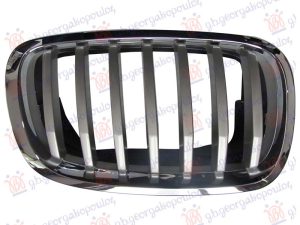 GRILLE BLACK (W/CHROME FRAME) (& X5M) 2012-
