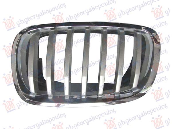 GRILLE SILVER (W/CHROME FRAME) (& M50) 2012-