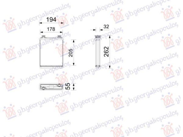 GREJAC KABINE (205x173) (MAHLE BEHR PREMIUM LINE)