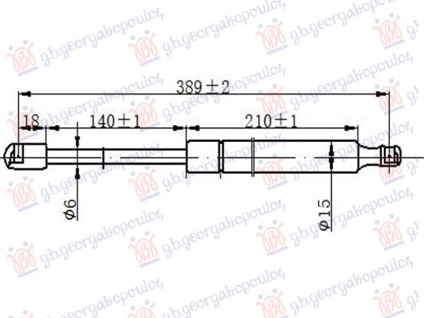 AMORTIZER HAUBE (389L-215N)