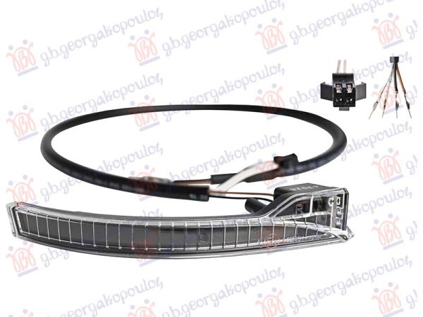 MIGAVAC U MEHANICKOM RETROVIZORU LED (4 PIN) DESNO