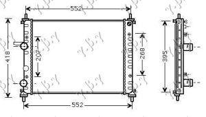 HLADNJAK MOTORA 1.6i 16V (47x41x3.2)
