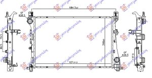 HLADNJAK MOTORA 1.6 MJTD DIZEL (MAN/AUTO) (620x400x26) (KOYO)