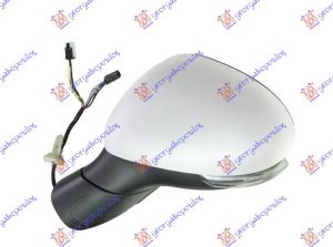 DOOR MIRROR ELECTRICAL HEATED W/CROME COVER (W/SIDE LAMP) (CONVEX GLASS)