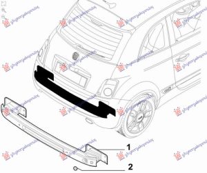 REAR BUMPER REINFORCEMENT (O)
