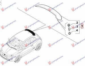TAIL GATE UPPER SPOILER (O)