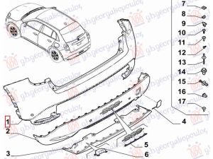 REAR BUMPER UPPER (O)