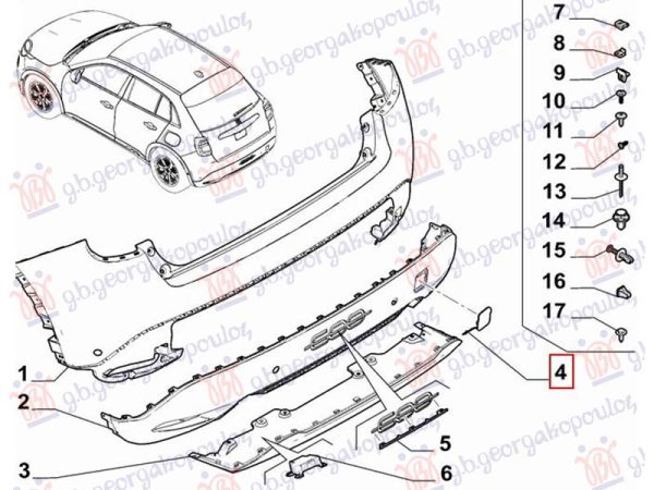 TOW HOOK COVER REAR (O)