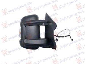 DOOR MIRROR ELECTRIC HEATED (W/S.LAMP :ANTENNA : BLISS) (W/POSITION LIGHT 16W) (CONVEX GLASS) (10 PINS)
