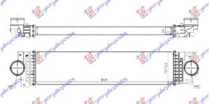 HLADNJAK INTERKULERA 1.0 EcoBoost BENZIN (655x160x40) (NISSENS)