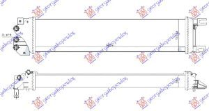 HLADNJAK MOTORA DODATNI 1.5 ECOBOOST BENZIN / 1.6 TDCi ECONETIC DIZEL (665x140x56)