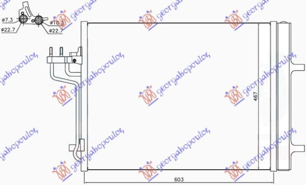 CONDENSER 1.6i 16V TURBO-2.0 TDCi (KOYO)