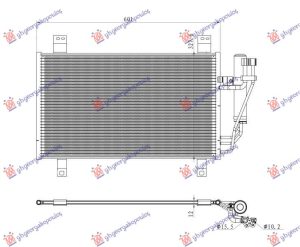 CONDENSER  2.5 PETROL/HYBRID (721x386x12) (KOYO)