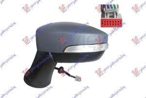 RETROVIZOR ELEKTRICNI SA GREJ. PM (ELEKTRO-SKLOPIV) (MIGAVAC) (SVETLO) (MRTAV UGAO) (10 PIN) (A KVAL) (KONVEKSNO STAKLO) LEVO