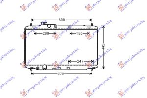 HLADNJAK MOTORA 1.8i/16ViVTEC (MAN) (37.5x67x1.6) (KOYO)