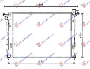 HLADNJAK MOTORA 1.6/2.0 BENZIN (MAN) (630x470x16) (CESKA) (KOYO)