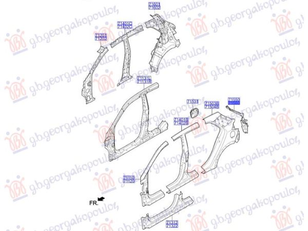 TAIL LAMP PANEL (O)